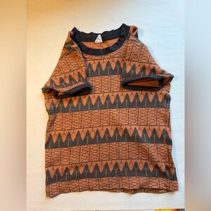 Stylish Orange and Black Athletic Shorts